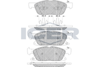 ICER 182250 - Juego de pastillas de freno