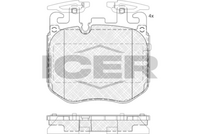 ICER 182265 - Lado de montaje: Eje delantero<br>Modelo por país: EE UU<br>para diámetro disco de freno [mm]: 330<br>Ancho [mm]: 129,1<br>Altura [mm]: 70,2<br>Altura 2 [mm]: 74,7<br>Espesor [mm]: 18,4<br>Calidad: 300<br>Tipo de eje: Front<br>Nº de información técnica: 182216<br>Sistema de frenos: LUCAS-TRW<br>Homologación: E9 90R-02A0111/4339<br>