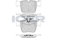 ICER 182271 - Lado de montaje: Eje trasero<br>para código de equipamiento especial: P31<br>Ancho [mm]: 122,4<br>Altura [mm]: 56,1<br>Altura 2 [mm]: 62<br>Espesor [mm]: 16,3<br>Calidad: 300<br>Tipo de eje: Rear<br>Nº de información técnica: 182214<br>Sistema de frenos: ATE<br>Homologación: E9 90R-02A0111/4338<br>