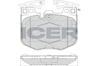 ICER 182280 - Lado de montaje: Eje delantero<br>Frenos: para vehículos con freno de alto rendimiento M<br>para diámetro disco de freno [mm]: 374<br>Ancho [mm]: 124,9<br>Altura [mm]: 117,3<br>Espesor [mm]: 19,5<br>Calidad: 300<br>Tipo de eje: Front<br>Nº de información técnica: 182265<br>Sistema de frenos: Brembo<br>Homologación: E9 90R-02A0111/4545<br>