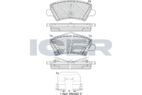 ICER 182330 - Juego de pastillas de freno
