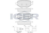 ICER 182418 - Juego de pastillas de freno