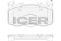 ICER 182447 - Juego de pastillas de freno