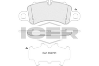 ICER 182485 - Lado de montaje: Eje delantero<br>Número de PR: 1LS<br>Ancho [mm]: 199,4<br>Altura [mm]: 79,3<br>Espesor [mm]: 17,9<br>Contacto avisador de desgaste: preparado para indicador desgaste<br>Número de WVA: 25983<br>Sistema de frenos: Brembo<br>Peso [kg]: 2,8<br>Nº de información técnica: T2902<br>