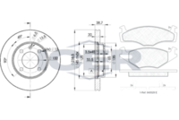 BREMBO DP85018 - Lado de montaje: Eje delantero<br>N.º de chasis (VIN) desde: 6K-TR046559<br>N.º de chasis (VIN) hasta: 6K-ZR003513<br>Lado de montaje: Eje delantero<br>N.º de chasis (VIN) desde: 6K-ZR157805<br>N.º de chasis (VIN) hasta: 6K-W-000500<br>Sistema de frenos: VW II<br>Tipo de disco de frenos: macizo<br>Espesor de disco de frenos [mm]: 12<br>Diámetro exterior [mm]: 239<br>Espesor [mm]: 19,7<br>Ancho [mm]: 142<br>Altura 1 [mm]: 48<br>Altura 2 [mm]: 51<br>Sistema de frenos: KELSEY HAYES<br>