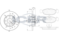 ICER 308581240 - Lado de montaje: Eje delantero<br>Tipo de disco de frenos: macizo<br>Espesor de disco de frenos [mm]: 12,5<br>Diámetro exterior [mm]: 236<br>