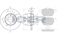 BREMBO DP59012 - Kit frenos, freno de disco - PRIME LINE - DOT 4 LV