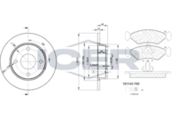 BREMBO DP24002 - Kit frenos, freno de disco - PRIME LINE - DOT 4 LV