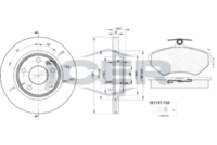 BREMBO DP85051 - Kit frenos, freno de disco - PRIME LINE - DOT 4 LV