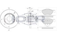 BREMBO DP24009 - Kit frenos, freno de disco - PRIME LINE - DOT 4 LV