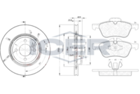 BREMBO DP06015 - Kit frenos, freno de disco - PRIME LINE - DOT 4 LV