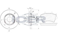 BREMBO DP68024 - Lado de montaje: Eje delantero<br>Tamaño de llanta [pulgada]: 16<br>Tipo de disco de frenos: ventilación interna<br>Espesor de disco de frenos [mm]: 28<br>Diámetro exterior [mm]: 305<br>Espesor [mm]: 17,8<br>Ancho [mm]: 138<br>Ancho [mm]: 79,7<br>Sistema de frenos: BOSCH<br>