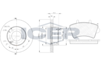 BREMBO DP68024 - Lado de montaje: Eje delantero<br>Tamaño de llanta [pulgada]: 16<br>Tipo de disco de frenos: ventilación interna<br>Espesor de disco de frenos [mm]: 28<br>Diámetro exterior [mm]: 305<br>Espesor [mm]: 17,8<br>Ancho [mm]: 138<br>Ancho [mm]: 79,7<br>Sistema de frenos: BOSCH<br>