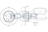 BREMBO DP68024 - Lado de montaje: Eje delantero<br>Tamaño de llanta [pulgada]: 16<br>Tipo de disco de frenos: ventilación interna<br>Espesor de disco de frenos [mm]: 28<br>Diámetro exterior [mm]: 305<br>Espesor [mm]: 17,8<br>Ancho [mm]: 138<br>Ancho [mm]: 79,7<br>Sistema de frenos: BOSCH<br>