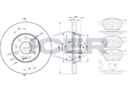 BREMBO DP85058 - Kit frenos, freno de disco - PRIME LINE - DOT 4 LV