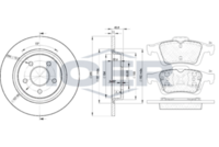 BREMBO DP24027 - Kit frenos, freno de disco - PRIME LINE - DOT 4 LV