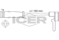 HELLA PAGID 8DK355252001 - Lado de montaje: Eje delantero<br>Tipo de freno: Discos<br>Longitud [mm]: 95<br>Cantidad: 1<br>Nº de información técnica: P8612<br>