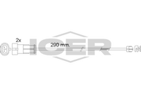 HELLA PAGID 8DK355252261 - Lado de montaje: Eje trasero<br>para el tipo de serie del modelo: C<br>Tipo de freno: Discos<br>Longitud [mm]: 295<br>Cantidad: 2<br>Nº de información técnica: P8558<br>