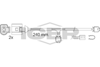 HELLA PAGID 8DK355250701 - Lado de montaje: Eje delantero<br>Número de PR: 1LF<br>Tipo de freno: Discos<br>Longitud [mm]: 420<br>Cantidad: 2<br>Nº de información técnica: P8067<br>