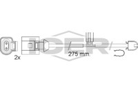 HELLA PAGID 8DK355250701 - Lado de montaje: Eje delantero<br>Número de PR: 1LF<br>Tipo de freno: Discos<br>Longitud [mm]: 420<br>Cantidad: 2<br>Nº de información técnica: P8067<br>