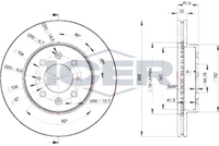 DELPHI BG2615 - Disco de freno