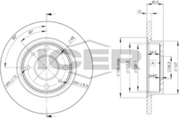 DELPHI BG3806 - Disco de freno