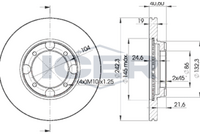 DELPHI BG2394 - Disco de freno