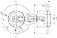 DELPHI BG2695 - Disco de freno