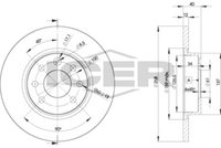 DELPHI BG2496 - Disco de freno