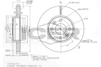 HELLA PAGID 8DD355119461 - Lado de montaje: Eje delantero<br>Dinámica de frenado / conducción: para vehículos con ABS<br>Tipo de disco de frenos: ventilación externa<br>Diámetro exterior [mm]: 258<br>Espesor de disco de frenos [mm]: 22<br>Altura [mm]: 43,9<br>Espesor mínimo [mm]: 19,8<br>Superficie: revestido<br>Diámetro interior [mm]: 125,1<br>corona de agujeros - Ø [mm]: 100<br>Diámetro de centrado [mm]: 61<br>Diseño/cantidad de taladros: 04/06<br>Diámetro de orificio para perno de rueda [mm]: 13,5<br>Artículo complementario / información complementaria 2: sin buje de rueda<br>Artículo complementario / información complementaria 2: sin cojinete rueda<br>Artículo complementario / información complementaria 2: sin perno de sujeción de rueda<br>Peso [kg]: 5,5<br>Nº de información técnica: 55415PRO<br>