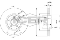 HELLA PAGID 8DD355118211 - Lado de montaje: Eje delantero<br>Tipo de disco de frenos: ventilación interna<br>Diámetro exterior [mm]: 300<br>Espesor de disco de frenos [mm]: 25<br>Altura [mm]: 48,5<br>Espesor mínimo [mm]: 23<br>Superficie: revestido<br>Diámetro interior [mm]: 140<br>corona de agujeros - Ø [mm]: 108<br>Diámetro de centrado [mm]: 63,5<br>Diseño/cantidad de taladros: 05/05<br>Diámetro de orificio para perno de rueda [mm]: 13,8<br>Artículo complementario / información complementaria 2: sin buje de rueda<br>Artículo complementario / información complementaria 2: sin cojinete rueda<br>Artículo complementario / información complementaria 2: sin perno de sujeción de rueda<br>Peso [kg]: 8,3<br>Nº de información técnica: 54413PRO<br>