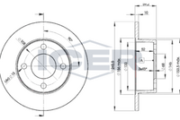 HELLA PAGID 8DD355100601 - Lado de montaje: Eje delantero<br>Tipo de disco de frenos: ventilación interna<br>Diámetro exterior [mm]: 256<br>Espesor de disco de frenos [mm]: 22<br>Altura [mm]: 46,4<br>Espesor mínimo [mm]: 20<br>Diámetro interior [mm]: 131,5<br>corona de agujeros - Ø [mm]: 108<br>Diámetro de centrado [mm]: 68<br>Diseño/cantidad de taladros: 04/04<br>Diámetro de orificio para perno de rueda [mm]: 15,3<br>Artículo complementario / información complementaria 2: sin buje de rueda<br>Artículo complementario / información complementaria 2: sin cojinete rueda<br>Artículo complementario / información complementaria 2: sin perno de sujeción de rueda<br>Peso [kg]: 4,9<br>Nº de información técnica: 53933<br>