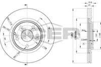 BREMSI CD6361S - Lado de montaje: Eje delantero<br>Diámetro exterior [mm]: 244<br>Tipo de disco de frenos: ventilado<br>Espesor de disco de frenos [mm]: 20,5<br>Espesor mínimo [mm]: 17,7<br>Número de orificios: 4<br>Par apriete [Nm]: 8<br>