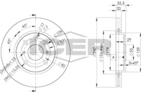 HELLA PAGID 8DD355112311 - Espesor de disco de frenos [mm]: 20<br>Llanta, nº de taladros: 4<br>Cantidad de agujeros de fijación: 1<br>Espesor [mm]: 35<br>Diámetro exterior [mm]: 247<br>corona de agujeros - Ø [mm]: 100<br>Superficie: revestido<br>Tipo de disco de frenos: ventilación interna<br>Lado de montaje: Eje delantero<br>Espesor mínimo [mm]: 18<br>Diámetro de centrado [mm]: 55<br>Peso [kg]: 4,4<br>