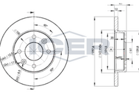 HELLA PAGID 8DD355126531 - Lado de montaje: Eje delantero<br>año construcción desde: 05/1998<br>Tipo de disco de frenos: ventilación interna<br>Diámetro exterior [mm]: 238<br>Espesor de disco de frenos [mm]: 20,1<br>Altura [mm]: 41,2<br>Espesor mínimo [mm]: 17,7<br>Superficie: revestido<br>Diámetro interior [mm]: 131,5<br>corona de agujeros - Ø [mm]: 100<br>Diámetro de centrado [mm]: 61<br>Diseño/cantidad de taladros: 04/06<br>Diámetro de orificio para perno de rueda [mm]: 12,7<br>Artículo complementario / información complementaria 2: sin buje de rueda<br>Artículo complementario / información complementaria 2: sin cojinete rueda<br>Artículo complementario / información complementaria 2: sin perno de sujeción de rueda<br>Peso [kg]: 3,9<br>Nº de información técnica: 52820PRO<br>