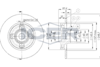 HELLA PAGID 8DD355123281 - Lado de montaje: Eje trasero<br>Restricción de fabricante: Lucas<br>Tipo de disco de frenos: macizo<br>Diámetro exterior [mm]: 247<br>Espesor de disco de frenos [mm]: 9<br>Altura [mm]: 35,1<br>Espesor mínimo [mm]: 8<br>Superficie: revestido<br>Diámetro interior [mm]: 133,2<br>corona de agujeros - Ø [mm]: 108<br>Diámetro de centrado [mm]: 71,1<br>Diseño/cantidad de taladros: 04/06<br>Diámetro de orificio para perno de rueda [mm]: 13<br>Artículo complementario / información complementaria 2: sin buje de rueda<br>Artículo complementario / información complementaria 2: sin cojinete rueda<br>Artículo complementario / información complementaria 2: sin perno de sujeción de rueda<br>Peso [kg]: 3,1<br>Nº de información técnica: 50366PRO<br>