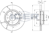 DELPHI BG2703 - Disco de freno