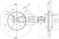 HELLA PAGID 8DD355129101 - Lado de montaje: Eje delantero<br>Tamaño freno: 17"<br>Tipo de disco de frenos: ventilación interna<br>Diámetro exterior [mm]: 321<br>Espesor de disco de frenos [mm]: 30<br>Altura [mm]: 51<br>Espesor mínimo [mm]: 27<br>Procesamiento: altamente carbonizado<br>Superficie: revestido<br>Diámetro interior [mm]: 159,8<br>corona de agujeros - Ø [mm]: 120<br>Diámetro de centrado [mm]: 67,4<br>Diseño/cantidad de taladros: 05/06<br>Diámetro de orificio para perno de rueda [mm]: 16,3<br>Artículo complementario / información complementaria 2: sin buje de rueda<br>Artículo complementario / información complementaria 2: sin cojinete rueda<br>Artículo complementario / información complementaria 2: sin perno de sujeción de rueda<br>cantidad de tornillos: 1<br>Peso [kg]: 9,8<br>Nº de información técnica: 54870PRO_HC<br>