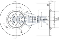 HELLA PAGID 8DD355112141 - Lado de montaje: Eje delantero<br>Número de PR: 1ZE<br>Número de PR: 1ZP<br>Tipo de disco de frenos: ventilación interna<br>Diámetro exterior [mm]: 288<br>Espesor de disco de frenos [mm]: 24,9<br>Altura [mm]: 49,7<br>Espesor mínimo [mm]: 22<br>Superficie: revestido<br>Diámetro interior [mm]: 144<br>corona de agujeros - Ø [mm]: 112<br>Diámetro de centrado [mm]: 65<br>Diseño/cantidad de taladros: 05/10<br>Diámetro de orificio para perno de rueda [mm]: 15,3<br>Artículo complementario / información complementaria 2: sin buje de rueda<br>Artículo complementario / información complementaria 2: sin cojinete rueda<br>Artículo complementario / información complementaria 2: sin perno de sujeción de rueda<br>Peso [kg]: 7,3<br>Nº de información técnica: 54208PRO<br>