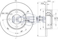 HELLA PAGID 8DD355100361 - Lado de montaje: Eje delantero<br>Tipo de disco de frenos: macizo<br>Diámetro exterior [mm]: 227<br>Espesor de disco de frenos [mm]: 10,8<br>Altura [mm]: 45,7<br>Espesor mínimo [mm]: 9<br>Diámetro interior [mm]: 118<br>corona de agujeros - Ø [mm]: 98<br>Diámetro de centrado [mm]: 62<br>Diseño/cantidad de taladros: 04/06<br>Diámetro de orificio para perno de rueda [mm]: 13,2<br>Artículo complementario / información complementaria 2: sin buje de rueda<br>Artículo complementario / información complementaria 2: sin cojinete rueda<br>Artículo complementario / información complementaria 2: sin perno de sujeción de rueda<br>Peso [kg]: 3,1<br>Nº de información técnica: 50905<br>