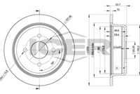 DELPHI BG2758 - Disco de freno