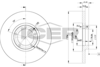 FEBI BILSTEIN 03166 - Disco de freno