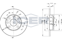 HELLA PAGID 8DD355100431 - Espesor de disco de frenos [mm]: 10<br>Llanta, nº de taladros: 4<br>Cantidad de agujeros de fijación: 3<br>Espesor [mm]: 41<br>Diámetro interior [mm]: 120<br>Diámetro exterior [mm]: 236<br>corona de agujeros - Ø [mm]: 100<br>Superficie: revestido<br>Tipo de disco de frenos: macizo<br>Lado de montaje: Eje delantero<br>Espesor mínimo [mm]: 7<br>Diámetro de centrado [mm]: 60<br>Peso [kg]: 2,995<br>