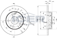 HELLA PAGID 8DD355100961 - Lado de montaje: Eje delantero<br>Tipo de disco de frenos: macizo<br>Diámetro exterior [mm]: 262<br>Espesor de disco de frenos [mm]: 11<br>Altura [mm]: 45,5<br>Espesor mínimo [mm]: 9<br>Superficie: revestido<br>Diámetro interior [mm]: 142,6<br>corona de agujeros - Ø [mm]: 112<br>Diámetro de centrado [mm]: 67<br>Diseño/cantidad de taladros: 05/08<br>Diámetro de orificio para perno de rueda [mm]: 15<br>Artículo complementario / información complementaria 2: sin buje de rueda<br>Artículo complementario / información complementaria 2: sin cojinete rueda<br>Artículo complementario / información complementaria 2: sin perno de sujeción de rueda<br>Peso [kg]: 3,9<br>Nº de información técnica: 52102PRO<br>