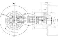 HELLA PAGID 8DD355123251 - Lado de montaje: Eje delantero<br>Tipo de disco de frenos: ventilación externa<br>Diámetro exterior [mm]: 306<br>Espesor de disco de frenos [mm]: 28<br>Altura [mm]: 49,8<br>Espesor mínimo [mm]: 24<br>Superficie: revestido<br>Diámetro interior [mm]: 154,1<br>corona de agujeros - Ø [mm]: 118<br>Diámetro de centrado [mm]: 72<br>Diseño/cantidad de taladros: 05/06<br>Diámetro de orificio para perno de rueda [mm]: 15,6<br>Artículo complementario / información complementaria 2: sin buje de rueda<br>Artículo complementario / información complementaria 2: sin cojinete rueda<br>Artículo complementario / información complementaria 2: sin perno de sujeción de rueda<br>Peso [kg]: 9,1<br>Nº de información técnica: 54160PRO<br>