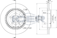 HELLA PAGID 8DD355129551 - Lado de montaje: Eje trasero<br>Tipo de disco de frenos: macizo<br>Diámetro exterior [mm]: 302<br>Espesor de disco de frenos [mm]: 11<br>Altura [mm]: 40,7<br>Espesor mínimo [mm]: 9<br>Superficie: revestido<br>Diámetro interior [mm]: 177,6<br>corona de agujeros - Ø [mm]: 108<br>Diámetro de centrado [mm]: 63,6<br>Diseño/cantidad de taladros: 05/06<br>Diámetro de orificio para perno de rueda [mm]: 15,8<br>Artículo complementario / información complementaria 2: sin buje de rueda<br>Artículo complementario / información complementaria 2: sin cojinete rueda<br>Artículo complementario / información complementaria 2: sin perno de sujeción de rueda<br>Peso [kg]: 5<br>Nº de información técnica: 54629PRO<br>