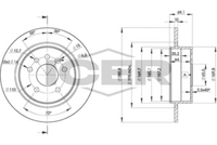 HELLA PAGID 8DD355108231 - Lado de montaje: Eje trasero<br>N.º de chasis (VIN) desde: X3025752<br>Tipo de disco de frenos: macizo<br>Diámetro exterior [mm]: 286<br>Espesor de disco de frenos [mm]: 10<br>Altura [mm]: 69<br>Espesor mínimo [mm]: 8<br>Diámetro interior [mm]: 160<br>corona de agujeros - Ø [mm]: 110<br>Diámetro de centrado [mm]: 65,5<br>Diseño/cantidad de taladros: 05/07<br>Diámetro de orificio para perno de rueda [mm]: 14<br>Artículo complementario / información complementaria 2: sin buje de rueda<br>Artículo complementario / información complementaria 2: sin cojinete rueda<br>Artículo complementario / información complementaria 2: sin perno de sujeción de rueda<br>Peso [kg]: 4,8<br>Nº de información técnica: 50279<br>