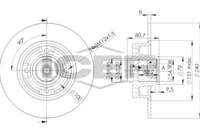 HELLA PAGID 8DD355123241 - Lado de montaje: Eje delantero<br>Tipo de disco de frenos: ventilación externa<br>Diámetro exterior [mm]: 260<br>Espesor de disco de frenos [mm]: 22<br>Altura [mm]: 43,9<br>Espesor mínimo [mm]: 19,8<br>Superficie: revestido<br>Diámetro interior [mm]: 125,4<br>corona de agujeros - Ø [mm]: 100<br>Diámetro de centrado [mm]: 61<br>Diseño/cantidad de taladros: 04/06<br>Diámetro de orificio para perno de rueda [mm]: 13,5<br>Artículo complementario / información complementaria 2: sin buje de rueda<br>Artículo complementario / información complementaria 2: sin cojinete rueda<br>Artículo complementario / información complementaria 2: sin perno de sujeción de rueda<br>Peso [kg]: 5,6<br>Nº de información técnica: 54192PRO<br>