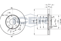 HELLA PAGID 8DD355106051 - Disco de freno - PRO