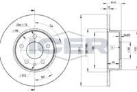 HELLA PAGID 8DD355101971 - Lado de montaje: Eje delantero<br>Tipo de disco de frenos: ventilación interna<br>Diámetro exterior [mm]: 284<br>Espesor de disco de frenos [mm]: 22<br>Altura [mm]: 43,6<br>Espesor mínimo [mm]: 20,2<br>Superficie: revestido<br>Diámetro interior [mm]: 127,3<br>corona de agujeros - Ø [mm]: 98<br>Diámetro de centrado [mm]: 59<br>Diseño/cantidad de taladros: 05/06<br>Diámetro de orificio para perno de rueda [mm]: 12,9<br>Artículo complementario / información complementaria 2: sin buje de rueda<br>Artículo complementario / información complementaria 2: sin cojinete rueda<br>Artículo complementario / información complementaria 2: sin perno de sujeción de rueda<br>Peso [kg]: 6,3<br>Nº de información técnica: 51809PRO<br>